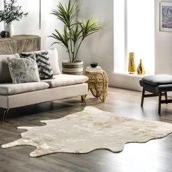 NuLOOM Faux Cowhide Washable Area Rug New Arrivals