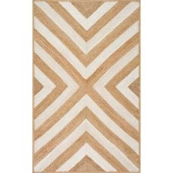NuLOOM Edna Chevron Jute Bedroom