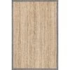 NuLOOM New Arrivals Lina Jute Border Area Rug