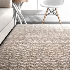 NuLOOM New Arrivals Cuellar Chevron Shaggy Area Rug 45 NuLOOM New Arrivals Cuellar Chevron Shaggy Area Rug
