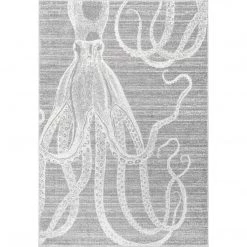 NuLOOM Thomas Paul Power Loomed Octopus Contemporary