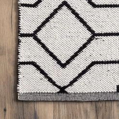 NuLOOM New Arrivals Josie Hand Loomed Cotton Flatweave Geometric Trellis Area Rug