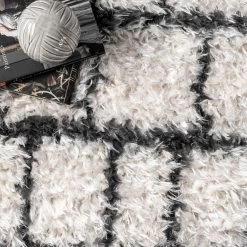 NuLOOM Tamra Geometric Cozy Soft & Fluffy Shag Area Rug New Arrivals