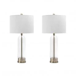 NuLOOM New Arrivals Bayhill 28" Glass Table Lamp 47 NuLOOM New Arrivals Bayhill 28