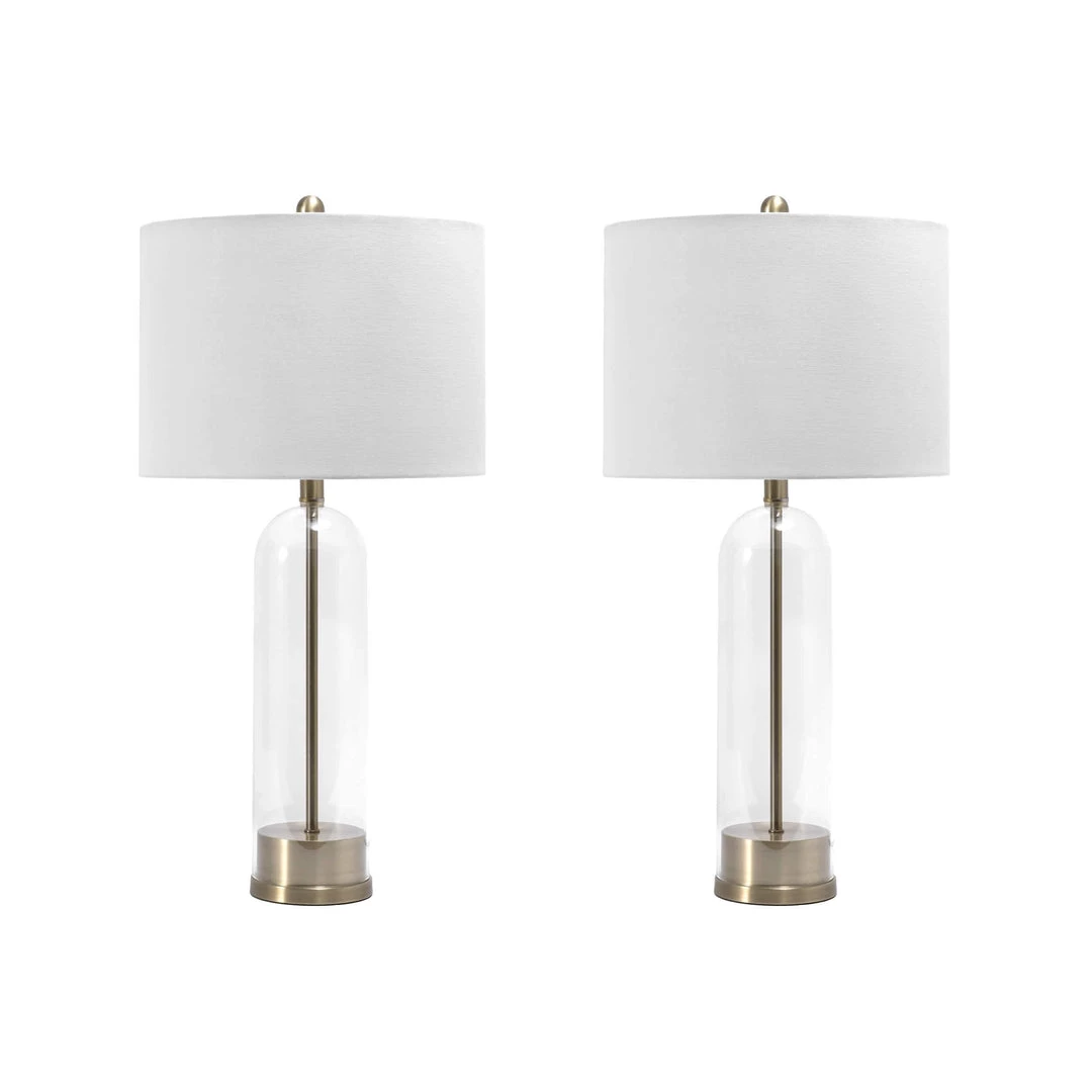 NuLOOM New Arrivals Bayhill 28" Glass Table Lamp 24 NuLOOM New Arrivals Bayhill 28" Glass Table Lamp