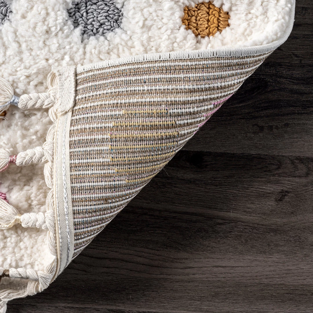 NuLOOM Behati High-Low Polka Dot Tassel Area Rug 7 NuLOOM Behati High-Low Polka Dot Tassel Area Rug