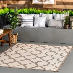 NuLOOM Machine Made Gina Outdoor Moroccan Trellis Area Rug 52 NuLOOM Machine Made Gina Outdoor Moroccan Trellis Area Rug