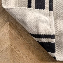 NuLOOM New Arrivals Leslie Cotton Flatweave Striped Area Rug