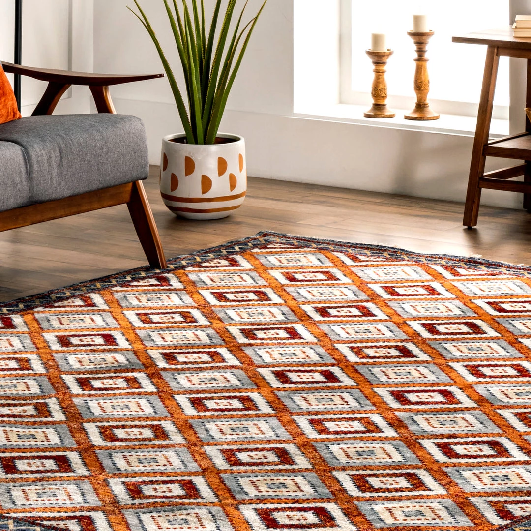 NuLOOM Bernice Southweastern Diamond Borderd Area Rug New Arrivals 9 NuLOOM Bernice Southweastern Diamond Borderd Area Rug New Arrivals