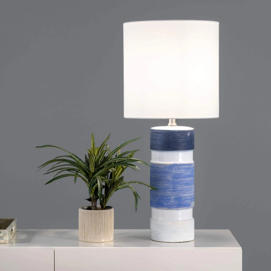 NuLOOM Cypress 25" Ceramic Table Lamp 2 NuLOOM Cypress 25" Ceramic Table Lamp