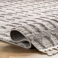 NuLOOM Jean Textured Ovals Tassel Area Rug 12 NuLOOM Jean Textured Ovals Tassel Area Rug