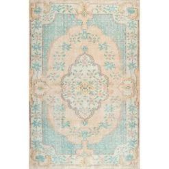 NuLOOM Annabelle Printed Plated Medallion Flatweave New Arrivals