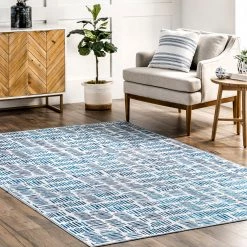NuLOOM Mitzi Abstract Lines Machine Washable Area Rug New Arrivals