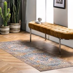 NuLOOM Best Sellers Vintage Harriet Medallion Fringe Area Rug