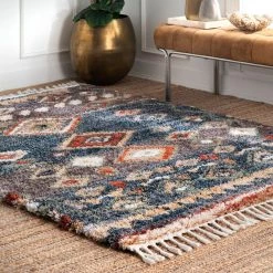 NuLOOM Southwestern Rosemarie Moroccan Tassel Shag Area Rug New Arrivals