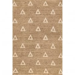 NuLOOM New Arrivals Jordyn Handmade Braided Geometric Farmhouse Jute Area Rug