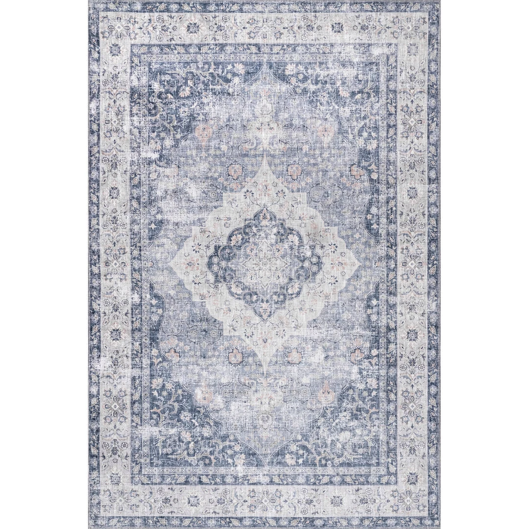 NuLOOM New Arrivals Elsa Machine Washable Floral Blossom Medallion Area Rug 10 NuLOOM New Arrivals Elsa Machine Washable Floral Blossom Medallion Area Rug