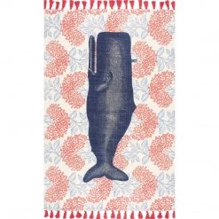NuLOOM Thomas Paul Flatweave Cotton Whale Area Rug Contemporary