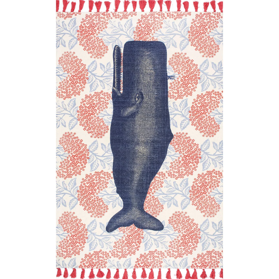 NuLOOM Thomas Paul Flatweave Cotton Whale Area Rug Contemporary 1 NuLOOM Thomas Paul Flatweave Cotton Whale Area Rug Contemporary
