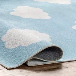NuLOOM New Arrivals Landon Clouds Kids Washable Area Rug