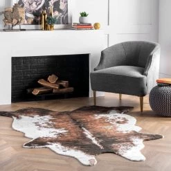 NuLOOM Halina Faux Cowhide