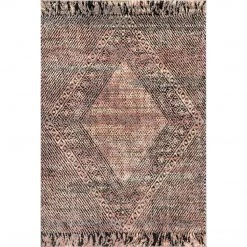 NuLOOM Kenia Distressed Diamond Cotton Blend Area Rug New Arrivals