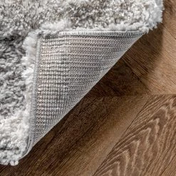 NuLOOM Natalia High Low Zebra Stripe Soft Shaggy Area Rug