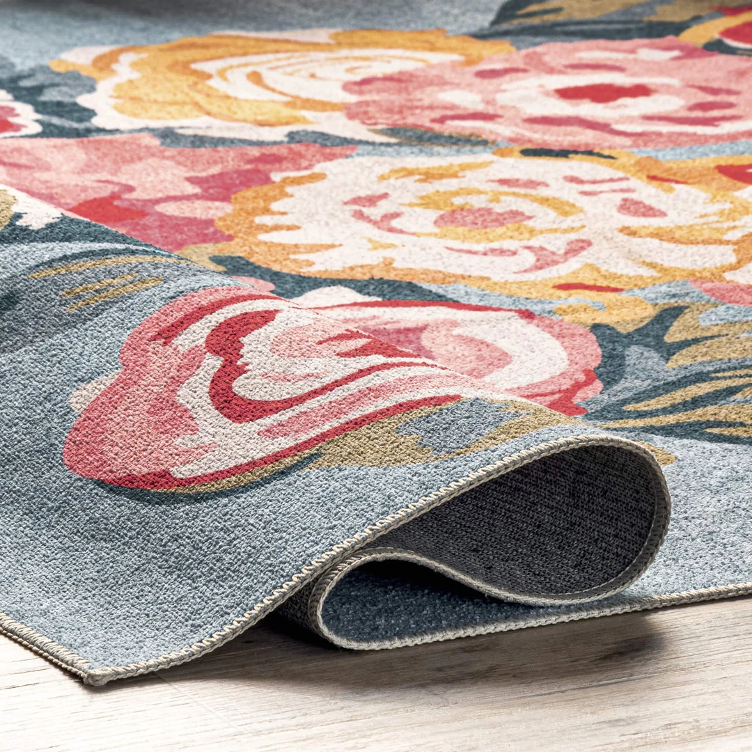 NuLOOM Lauryn Machine Washable Floral Area Rug 4 NuLOOM Lauryn Machine Washable Floral Area Rug