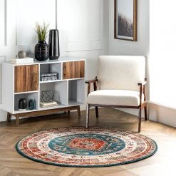 NuLOOM Qiana Emblem Fringe Area Rug New Arrivals