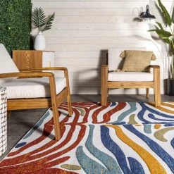 NuLOOM Summer Textured Zebra Stripes Indoor/Outdoor Area Rug 17 NuLOOM Summer Textured Zebra Stripes Indoor/Outdoor Area Rug