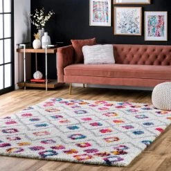 NuLOOM Tatyana Moroccan Diamond Trellis Shaggy New Arrivals
