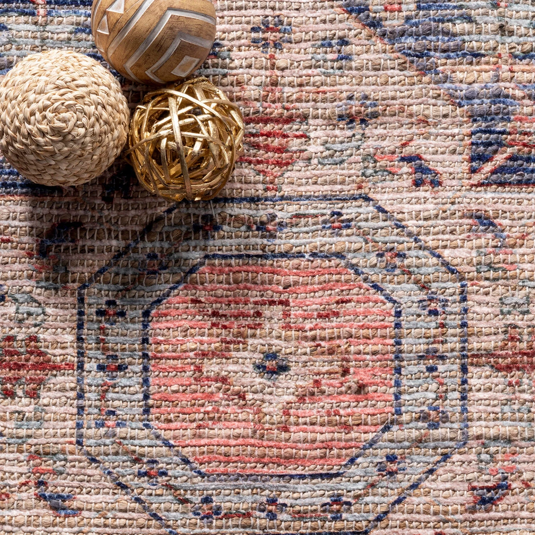 NuLOOM Kiersten Floral Medallion Flatweave Tassel Area Rug 6 NuLOOM Kiersten Floral Medallion Flatweave Tassel Area Rug