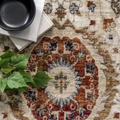 NuLOOM Jaime Traditional Medallion Fringe Area Rug