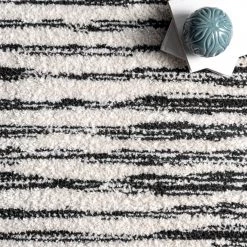 NuLOOM Seren Plush Faded Abstract Tassel Area Rug New Arrivals