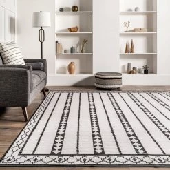 NuLOOM Elsy Modern Tribal Machine Washable Area Rug