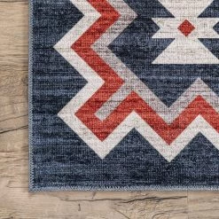 NuLOOM New Arrivals Jayde Machine Washable Southwestern Diamond Area Rug