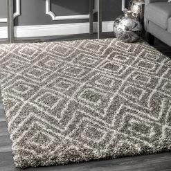 NuLOOM Willette Diamond Shaggy Area Rug New Arrivals