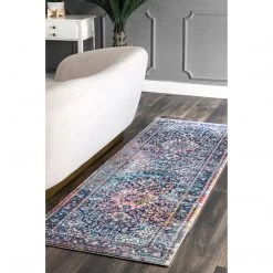 NuLOOM Best Sellers Vintage Lilah Medallion Area Rug 30 NuLOOM Best Sellers Vintage Lilah Medallion Area Rug
