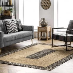 NuLOOM New Arrivals Cotton Bound Jute Braided Area Rug