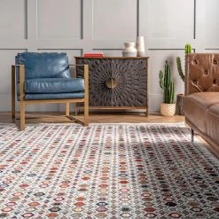 NuLOOM Posie Geometric Stripe Fringe Area Rug 17 NuLOOM Posie Geometric Stripe Fringe Area Rug