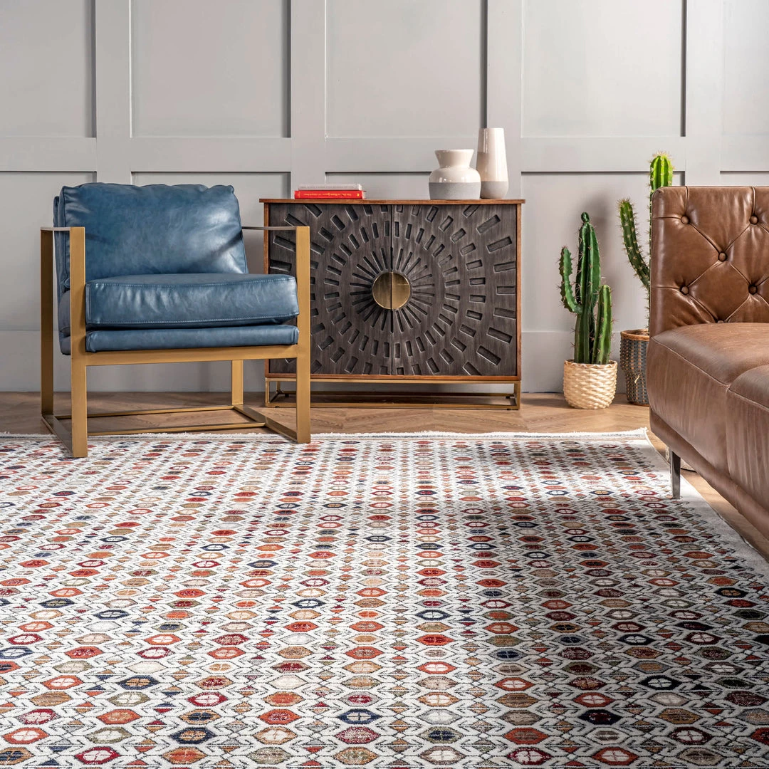 NuLOOM Posie Geometric Stripe Fringe Area Rug 8 NuLOOM Posie Geometric Stripe Fringe Area Rug