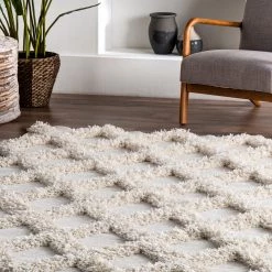 NuLOOM Francene Diamond Trellis Shaggy Area Rug New Arrivals