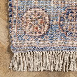 NuLOOM New Arrivals Mabree Vintage Floral Medallion Flatweave Area Rug 13 NuLOOM New Arrivals Mabree Vintage Floral Medallion Flatweave Area Rug