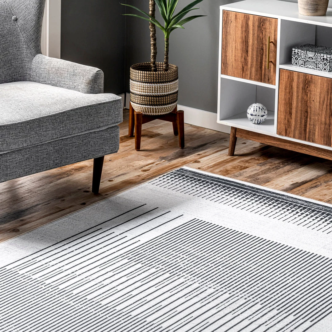 NuLOOM New Arrivals Chelsea Machine Washable Modern Abstract Line Area Rug 9 NuLOOM New Arrivals Chelsea Machine Washable Modern Abstract Line Area Rug