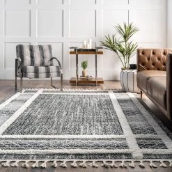 NuLOOM Portia Contemporary High Low Shaggy Tassel Area Rug New Arrivals 16 NuLOOM Portia Contemporary High Low Shaggy Tassel Area Rug New Arrivals