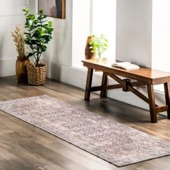 NuLOOM New Arrivals Darcey Machine Washable Traditional Floral Medallion Area Rug 41 NuLOOM New Arrivals Darcey Machine Washable Traditional Floral Medallion Area Rug