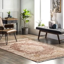 NuLOOM Lorena Hand Woven Traditional Medallion Flatweave Area Rug