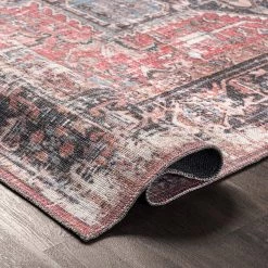 NuLOOM Jessie Machine Washable Distressed Traditional Medallion Area Rug New Arrivals