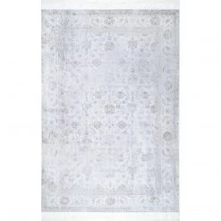 NuLOOM Vintage Floral Elyse Fringe Rug Area Rug New Arrivals