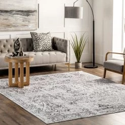 NuLOOM New Arrivals Bess Persian Vintage Machine Washable Area Rug